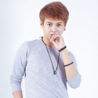 Áo thun tay dài nam xám t99-3