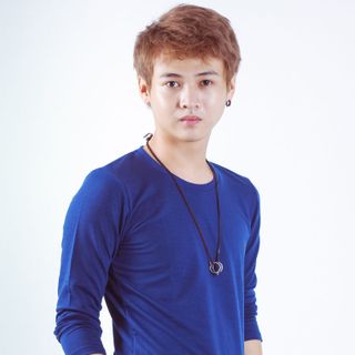 Áo thun tay dài nam xanh đen t99-2