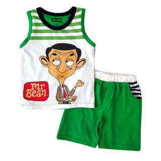 Bộ mrbean hoạt hình bbt-1282a-67 bán buôn quần áo trẻ em