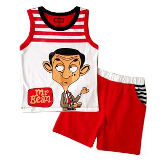 Bộ mrbean hoạt hình bbt-1282a-67 bán buôn quần áo trẻ em