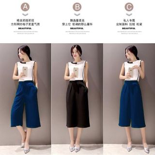 Set bộ áo phối viền - d01