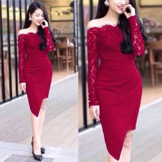 Đầm thiết kế trễ vai