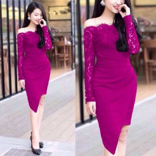 Đầm thiết kế trễ vai
