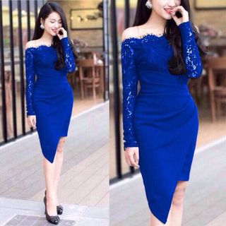 Đầm thiết kế trễ vai