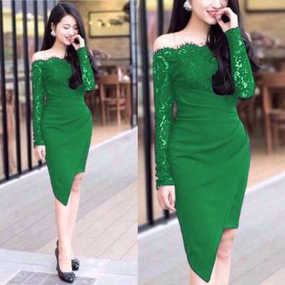 Đầm thiết kế trễ vai