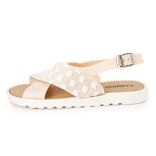 Giày sandal nhựa caro chéo