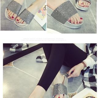 Dép xuồng đế nhựa kim tuyến