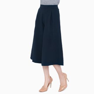 Quần culottes xếp ply giữa