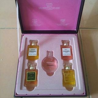 Bộ set nước hoa chanel 5 chai hộp gỗ