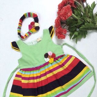 516 đầm bé gái băng đô ri 5