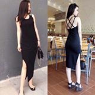 Body đan lưng xẻ đùi