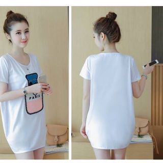Đầm thun cotton kết hình dày dặn