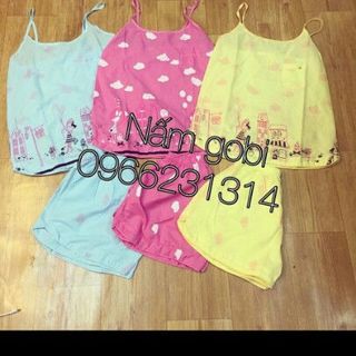 Set áo dây vải katê in nhiệt dày dặn mịn đẹp