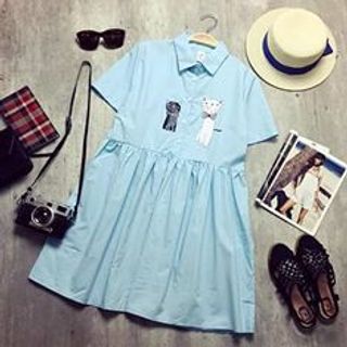 Đầm xô in nhiệt quảng châu dày dặn mịn đẹp