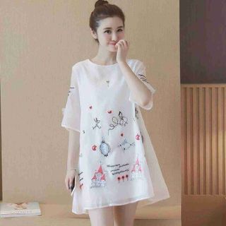 Đầm suông ngôi nhà tuyết