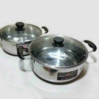 Bộ 4 nồi inox nắp kính sang trọng
