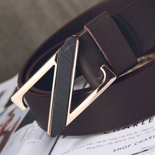 Thắt lưng nổi bật với đầu khóa chữ z t089