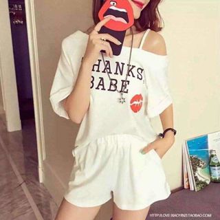 Set áo cánh dơi phối quần short dày dặn mịn đẹp