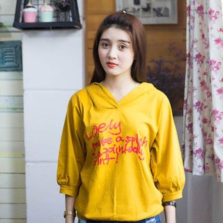 áo hoodie nữ thái lan năng động - vàng giá sỉ