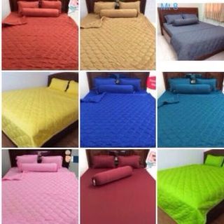 Bộ drap thun trơn hàn quốc