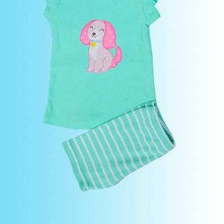 Bộ quần áo bé gái in hình cực dễ thương eb01