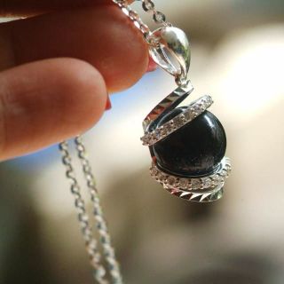 Bộ nhẫn và dây chuyền đá kim sa siêu lấp lánh