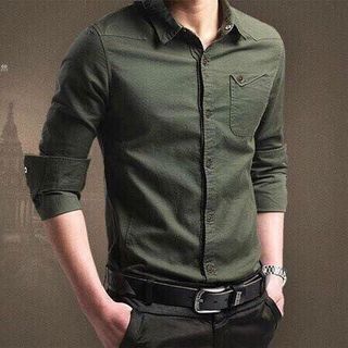 Sơ mi nam phối túi cá tính