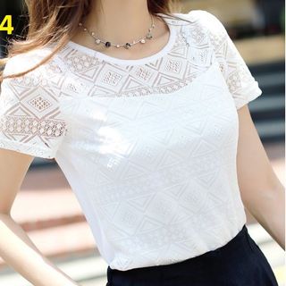 V451 - áo voan phối ren