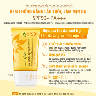 Kem chống nắng innisfree spf 50 pa