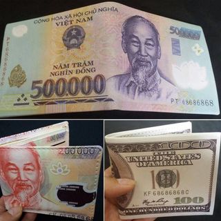 Ví in hình tiền các nước
