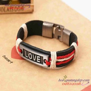 Vòng da đôi chữ love