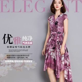 - đầm voan lụa hoa đuôi tôm mlxlxxl