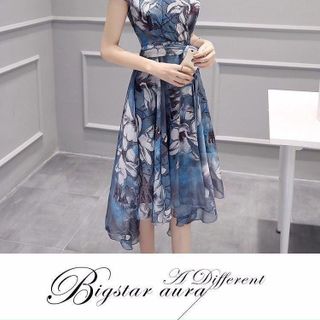 - đầm voan lụa hoa đuôi tôm mlxlxxl