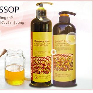 Sữa tắm organic tinh chất gạo mật ong organic brown rice honey body cleanser