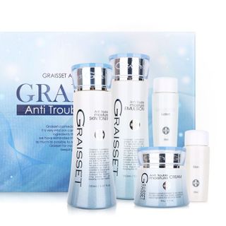 Kem dưỡng ẩm dùng cho da dầu da mụn da tổn thương da nhạy cảm Graisset anti trouble moisture Cream