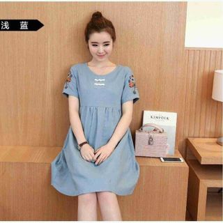 Đầm tay con in
