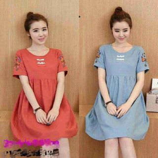 Đầm tay con in