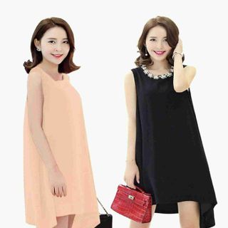 Đầm voan oversize