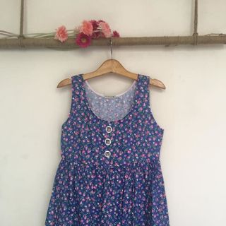 Đầm sn baby doll 3 nút