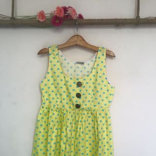 Đầm sn baby doll 3 nút