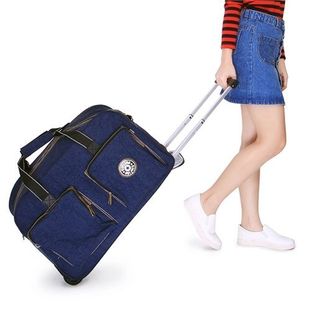 Vali kéo du lịch kipling màu xanh đen