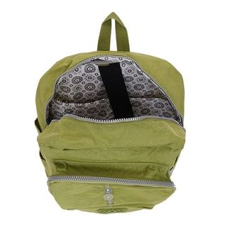 Balo kipling dây kéo giữa loại lớn - màu xanh chuối