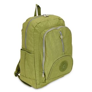 Balo kipling dây kéo giữa loại lớn - màu xanh chuối