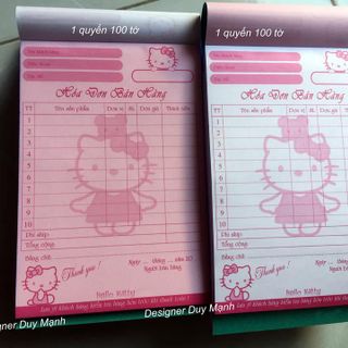 Hóa đơn kitty cực cute - liên