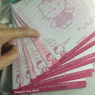 Hóa đơn kitty cực cute - liên