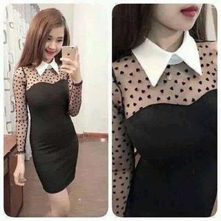 Váy sọc chất liệu cát