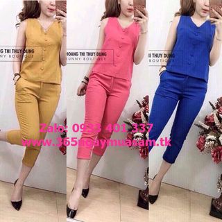 Set bộ cát hàn đính nút