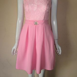 Đầm xòe phối ren kèm belt mh ld88-l155-2