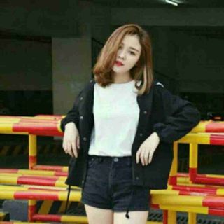 Ao khoác nữ kaki nón rời