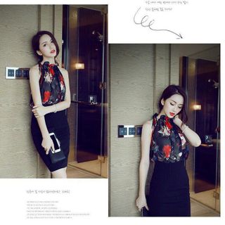 Set áo yếm chân váy bút chì